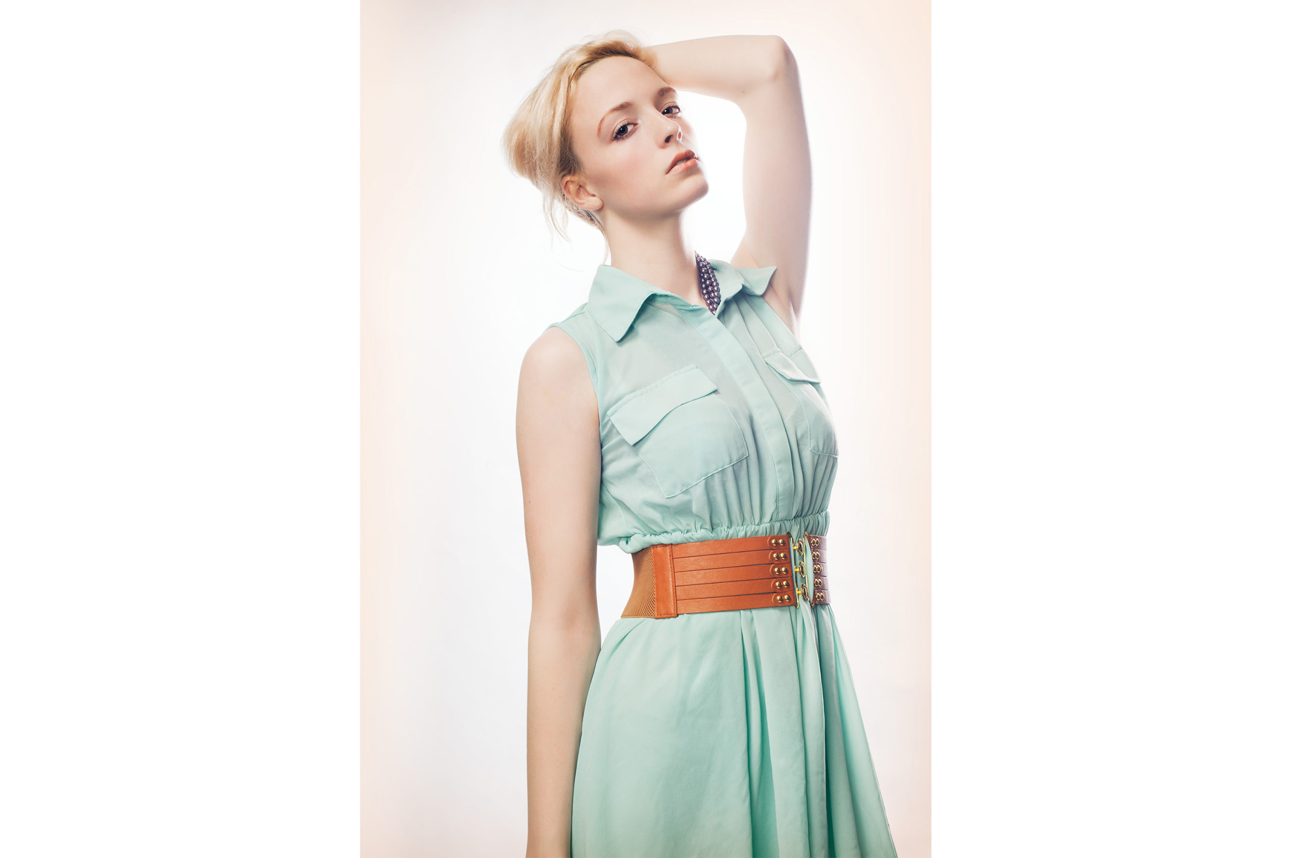 First in Series, Grace in Green Dress, Portrait